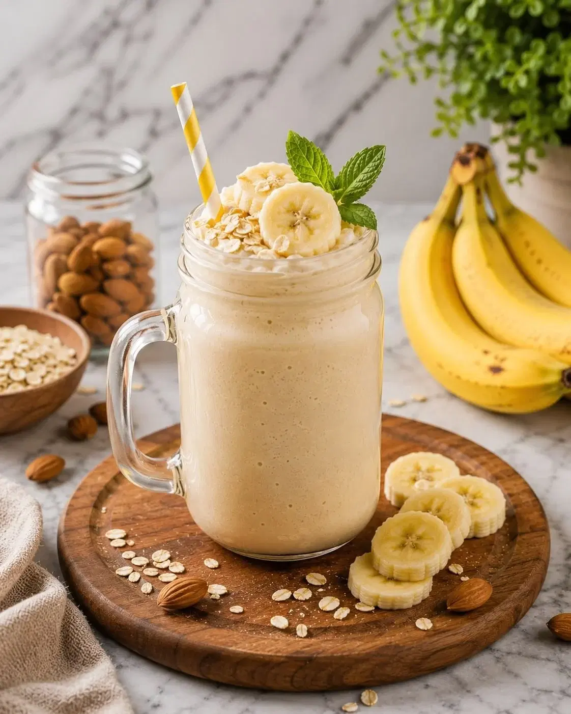 Banane Et Pomme Au Lait